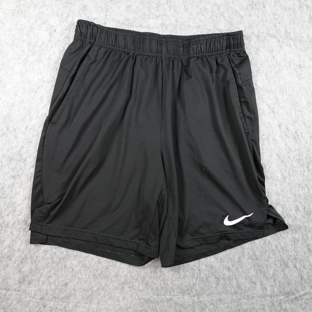 Nike Shorts Men Large Black Dri Fit Training 8" Activewear CJ2189 010 Athletic
